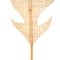 79" Light Brown Bamboo Wood Woven Palm Leaf Set